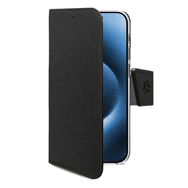 Celly Wally Wallet Case iPhone 17 Pro Svart