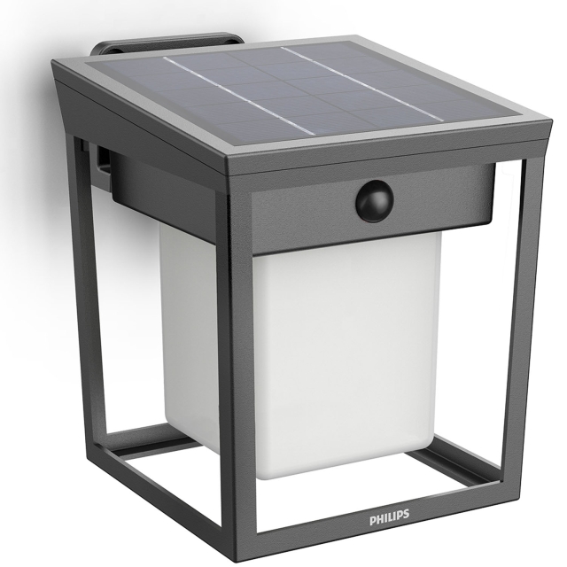 Philips Blaise Vägglampa Solcell LED 250/20lm Svart