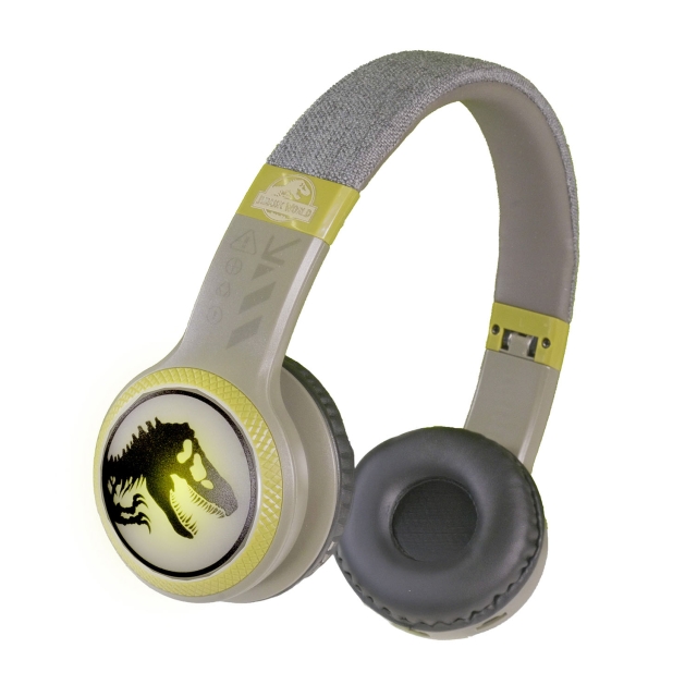 Jurassic World Headphone T-rex Wireless LED On-Ear