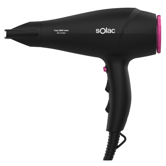 SOLAC Hair Dryer Fast 2200 Ionic Black