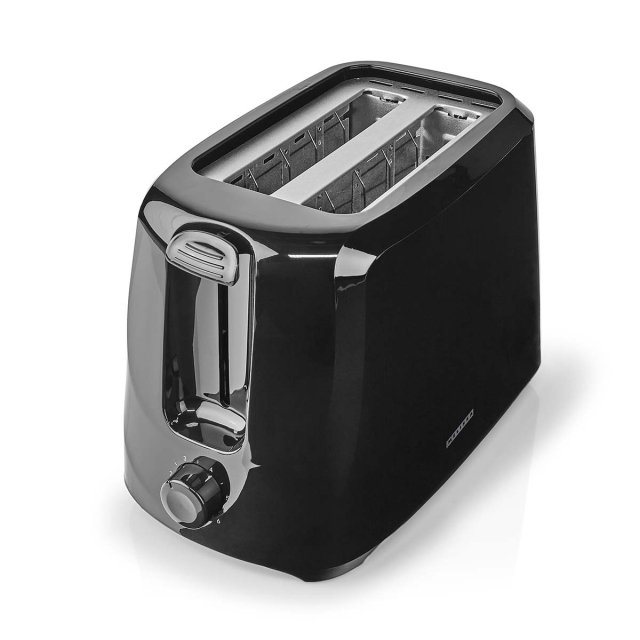 MELISSA Toaster | 2 Slots | 700 W | 6 Browning levels | Removable crumb tray | Cancel function | Black