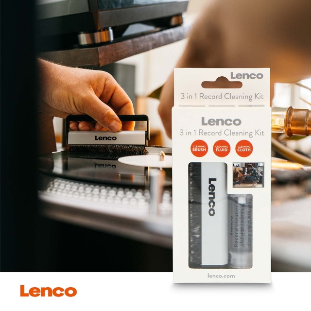 Lenco Antistatic brush cleaning fluid and wipe