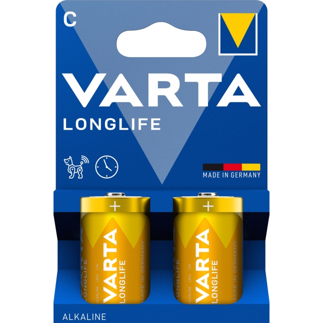 Varta Longlife C / LR14 Batteri 2-pack
