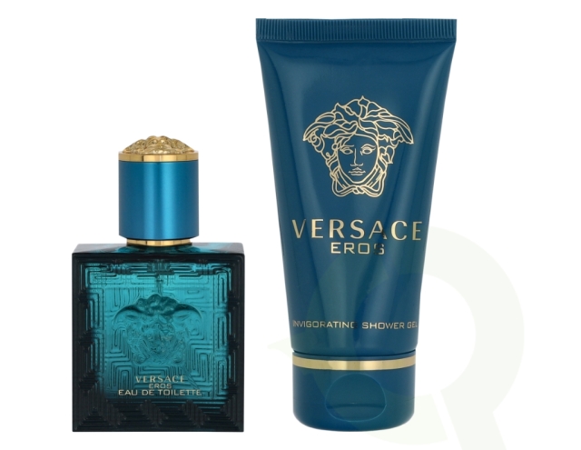 Versace Eros Pour Homme Giftset 80 ml Edt Spray 30ml/B&S Gel 50ml