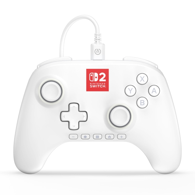 PowerA Advantage Wired Controller for Nintendo Switch 2 with Lumectra - White