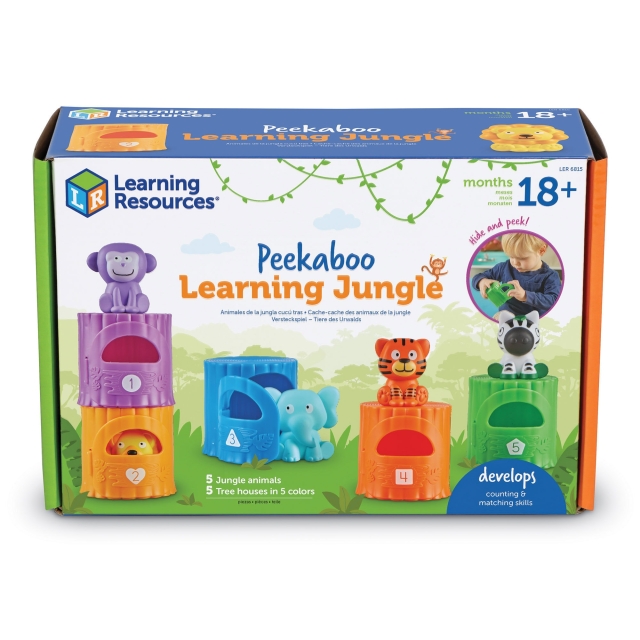 Learning Resources Peekaboo Learning Jungle (LSP6815-SCA)