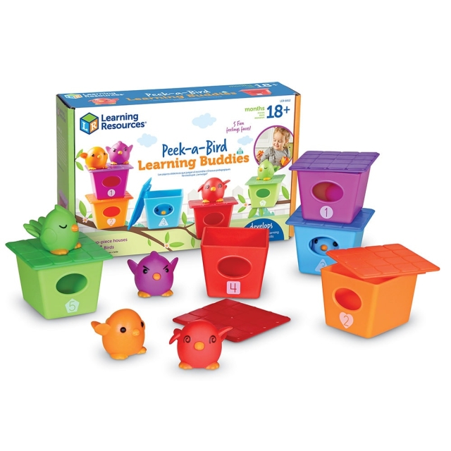 Learning Resources Peek-a-Bird Learning Buddies (LSP6812-SCA)
