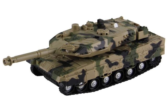 KLX Military tank w/friction, light, sound & Try-Me (534681)