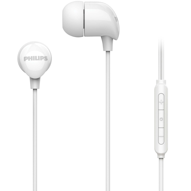 Philips Hörlurar In-Ear Kabel Fjärrkontroll Vit