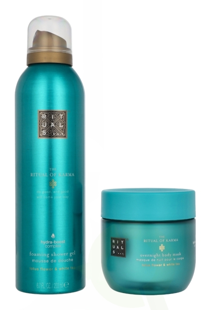 Rituals Karma Giftset 325 ml Overnight Body Mask 125 ml/Foaming Shower Gel 200 ml