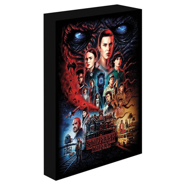 Pyramid International Light Up Canvas Stranger Things 30x40