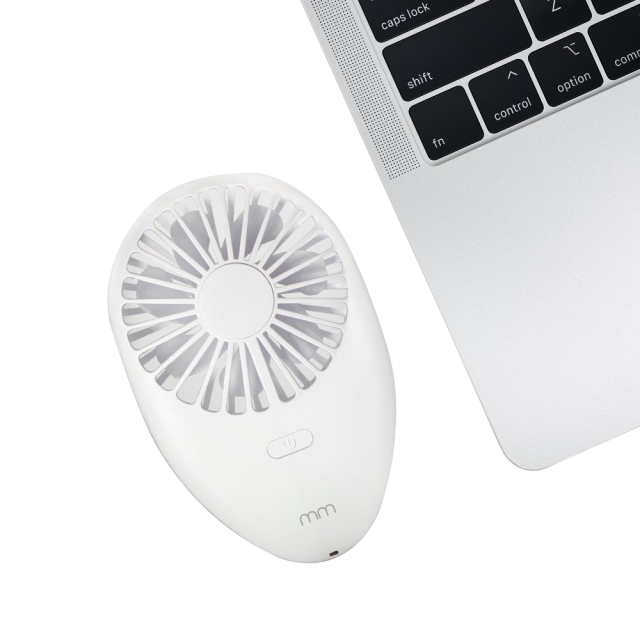 MikaMax Portable Hand Fan - White