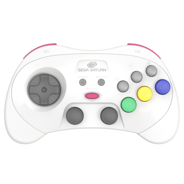 Retro-Bit SEGA Saturn PRO Controller - White