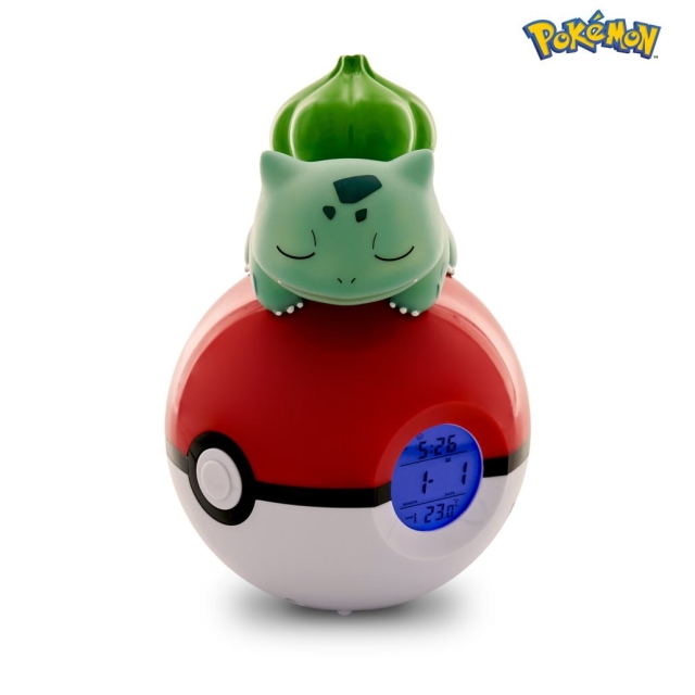 Nemesis Now Pokémon Bulbasaur Light-Up FM Alarm Clock