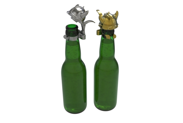 Winkee Viking Helmet Bottle Stopper Set - 2 inches