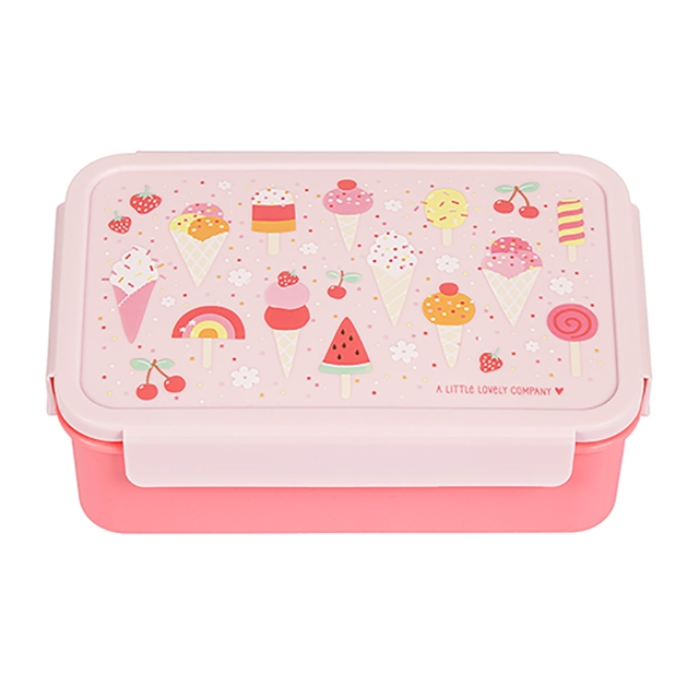 A little lovely company Bento Lunch Box - Icecream - 22 x 7.5 x 14.5 cm