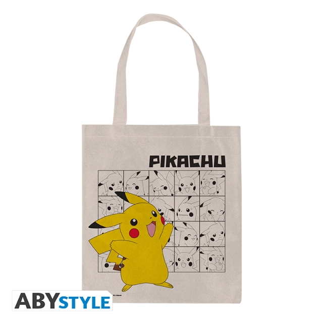 Abysse Tote Bag Pikachu - Neutral Beige - 37 x 42 cm