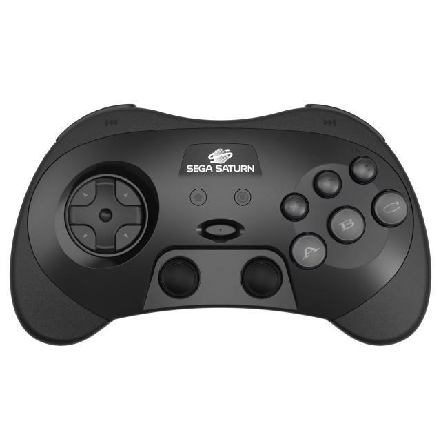 Retro-Bit SEGA Saturn PRO Controller - Black