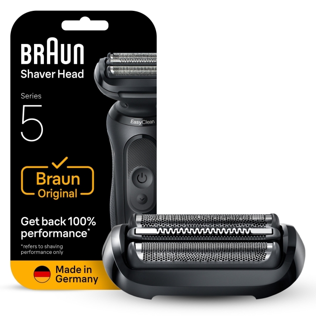 Braun Series 5 Electric Shaver ORIGINAL Replacement Head, 54B - Black