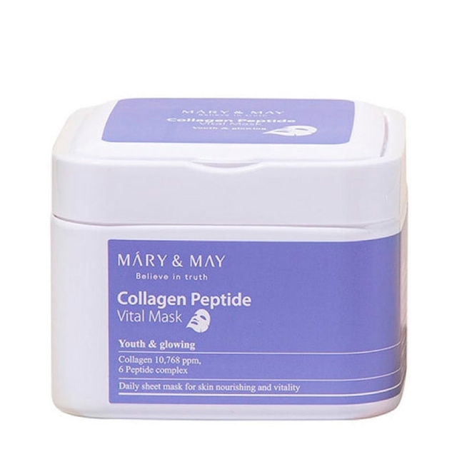 Mary&May Collagen Peptide Vital Mask - 30 pcs