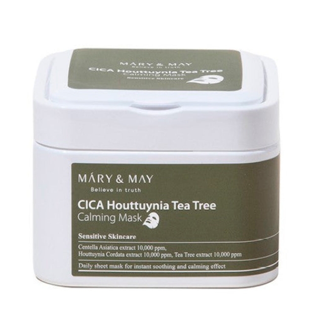 Mary&May Cica Houttuynia Tea Tree Calming Mask - 30 pcs - 400 ml