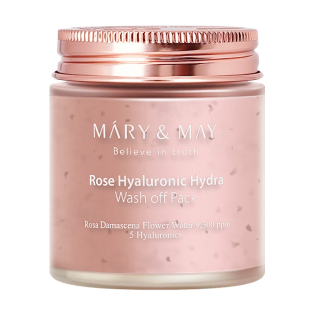 Mary&May Rose Hyaluronic Hydra Wash Off Pack - 125 grams