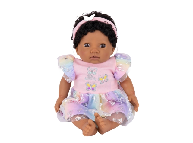 Tiny Treasure Ethnic Doll Butterfly Rainbow Dress - (30633)