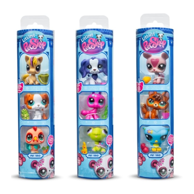 Littlest Pet Shop Pet Trio in Tube S3 (646)