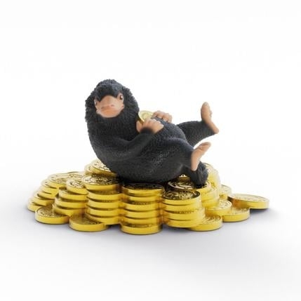 Schleich Niffler with gold (14905)