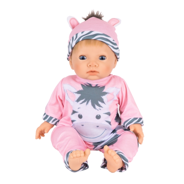 Tiny Treasure Blond haired Doll Zebra outfit (30267)
