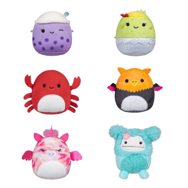 Micromallows 6 cm 6 Pack Plush S2  - Myrnam, Henley, Carlos, Anjara, Joelle and Poplina