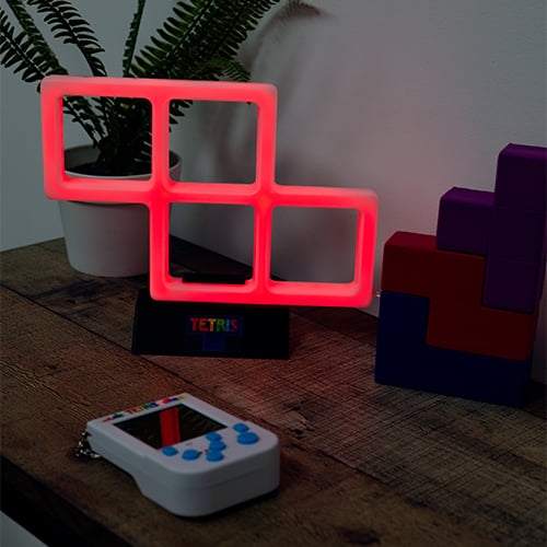 Tetris Red Neon Light - Red - 21cm x 14cm