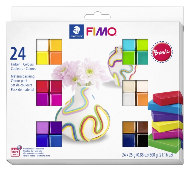 FIMO Staedtler - FIMO Soft Set, 24x25g Basic (8023 C24-1)