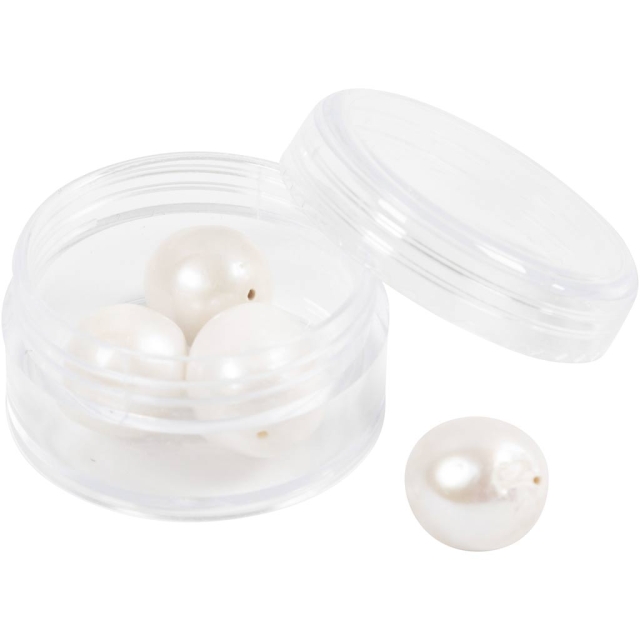 Creative Toys Creativ - Freshwater pearls, Perforated lengthwise, dia. 13-14 mm (632124)