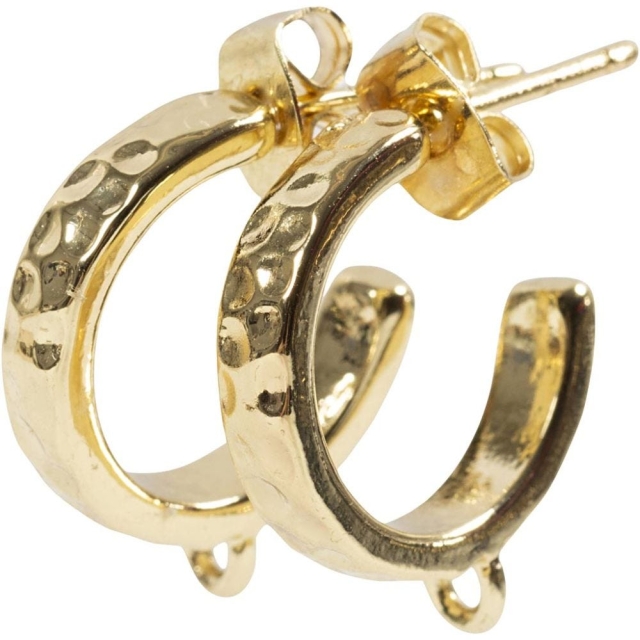 Creative Toys Creativ - Eye hoop earrings - Gold-plated - 15 mm (603261)