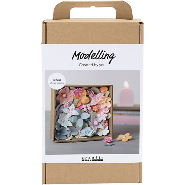 Creative Toys Creativ - Craft Kit Modelling, Flowers, Pastel Colours (977800)