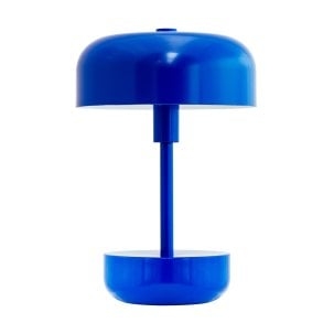 Dyberg-Larsen Haipot LED rechargeable table lamp - Blue - Height: 25 cm, Diameter: 15 cm