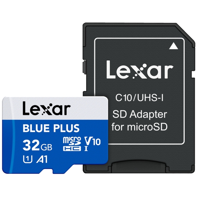 Lexar MicroSDHC Blue Plus UHS-I with SD adapter 32GB