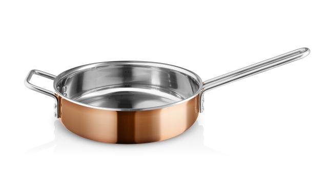 Eva Trio Copper Sauté Pan - 24cm