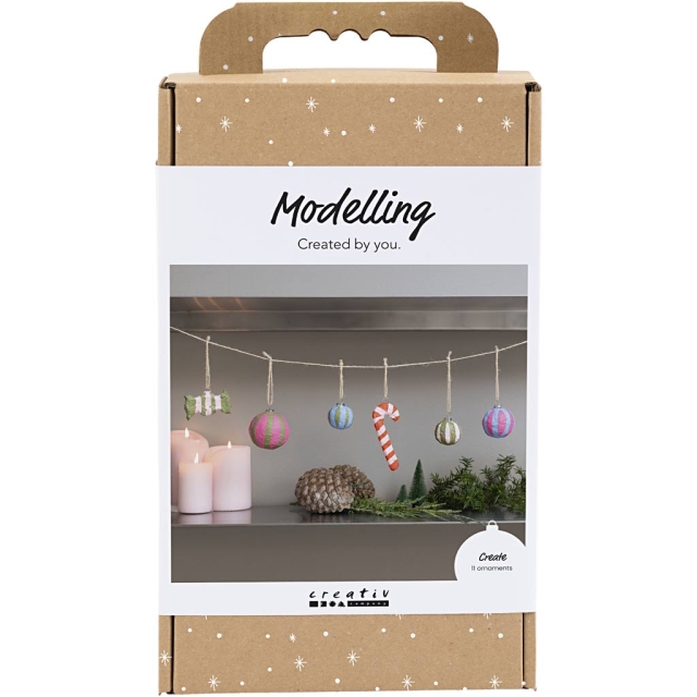 Craft Kit Modelling - Pulp Christmas figures - assorted colours (977839)