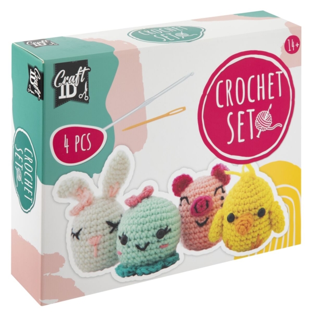 Craft ID Crochet kit animals - 4 pcs (CR1721/GE)
