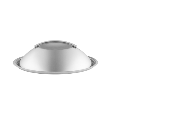 Eva Trio Dome Lid Brushed Steel - 20 cm