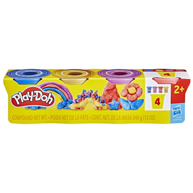 PLAY-DOH Specialty Compound 4 Pack Metallic