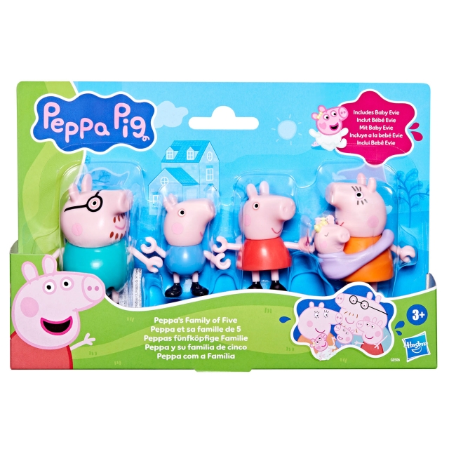 Peppa Pig 3" Figure Pack Family Of Five