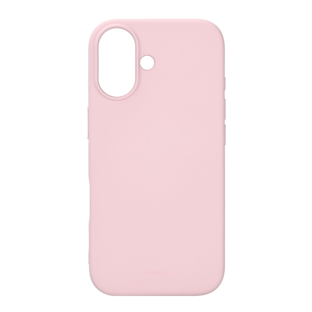Onsala Phone Case with Silicone Feel Chalk Pink - iPhone 16