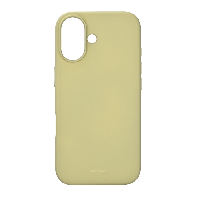 Onsala Phone Case with Silicone Feel Lime - iPhone 17