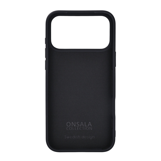 Onsala Phone Case with Silicone Feel Black - iPhone 17 Pro Max