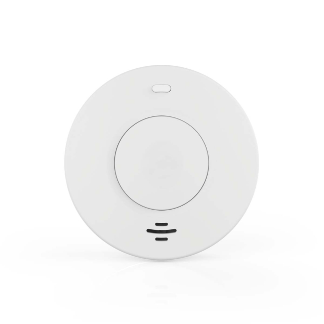 Nedis SmartLife Smoke Detector | Battery Powered | Sensor life cycle: 10 year | EN 14604 | Max. battery life: 120 Months | 85 dB | White | 1 pcs
