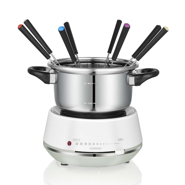 MELISSA Electric fondue 2L 1200W Stainless Steel / White