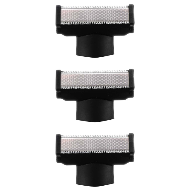 MELISSA Set of 3 extra shaving heads for the Melissa 16680054 trimmer Black